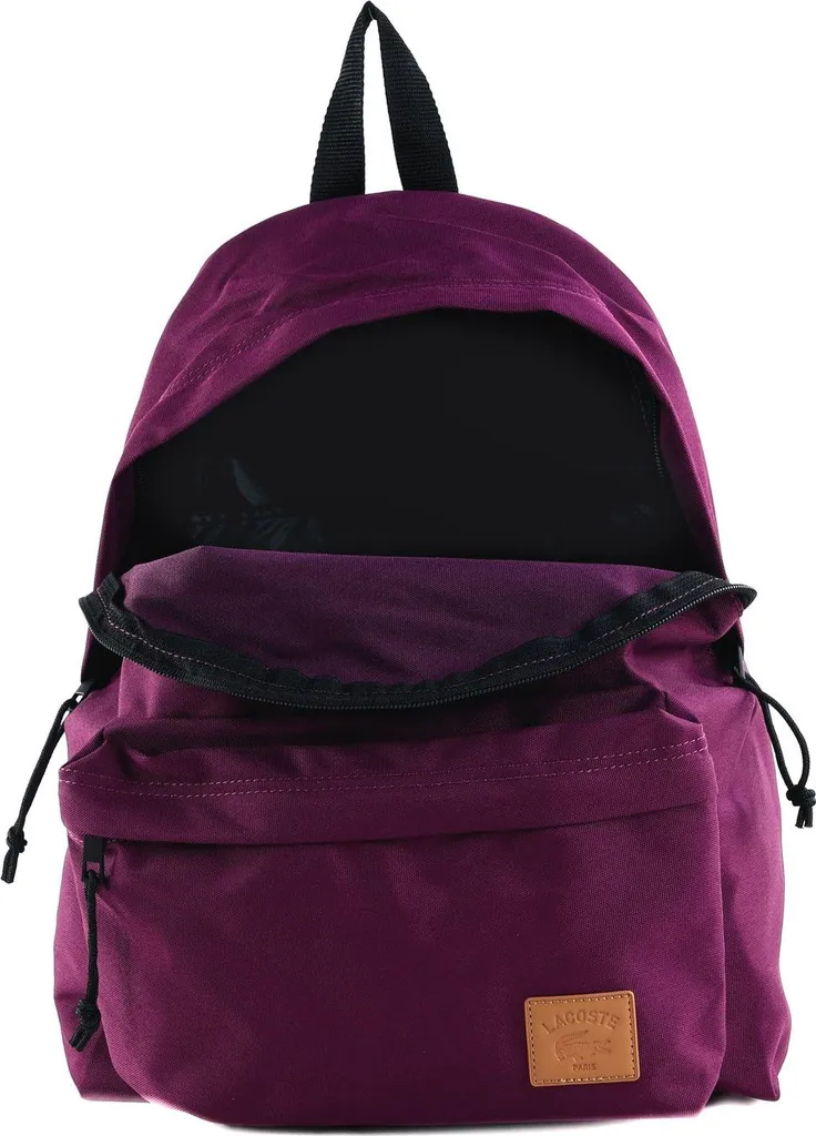 Sac à Dos pour Ordinateur Portable Lacoste avec Patch Violet Foncé Chic - 5