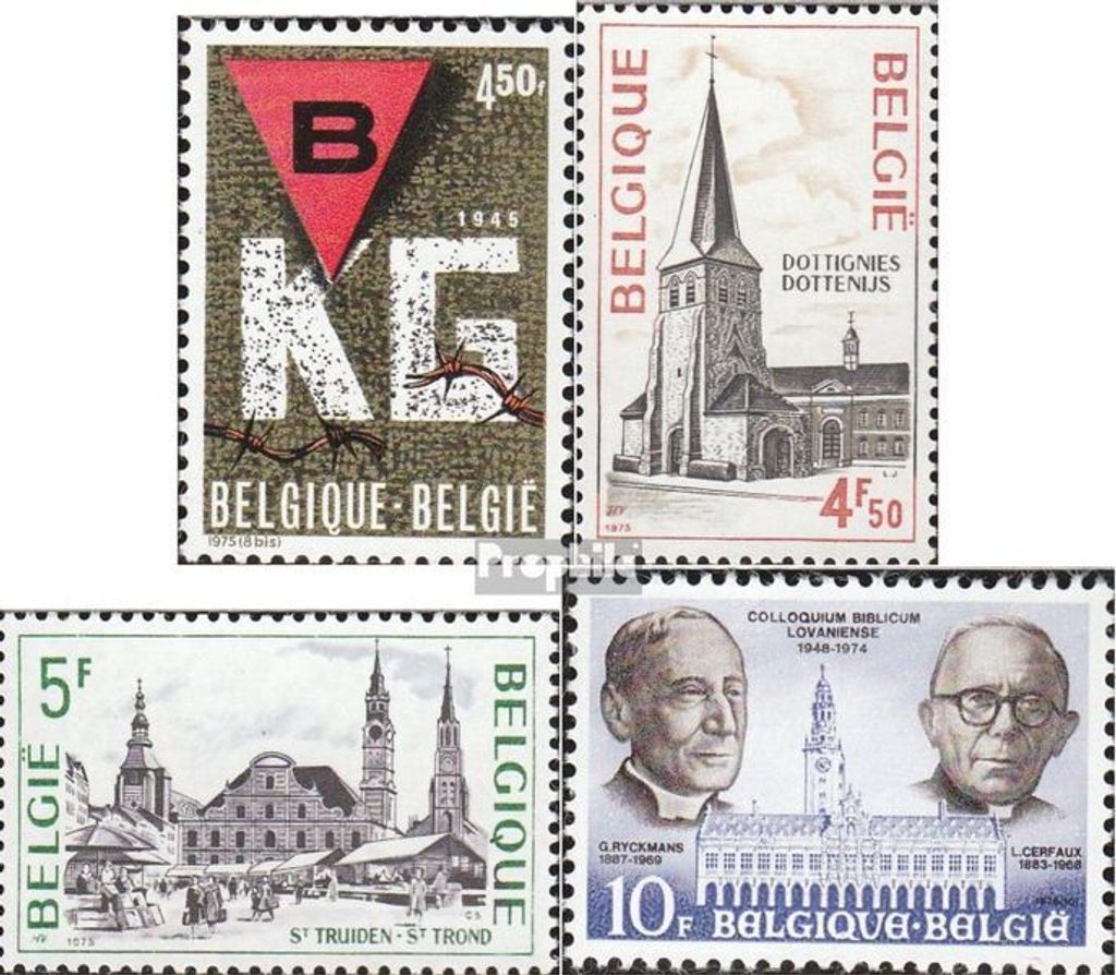 Briefmarken Belgien 1975 Mi 1820,1824-1825,1826 (kompl.Ausg.) postfrisch Befeiung