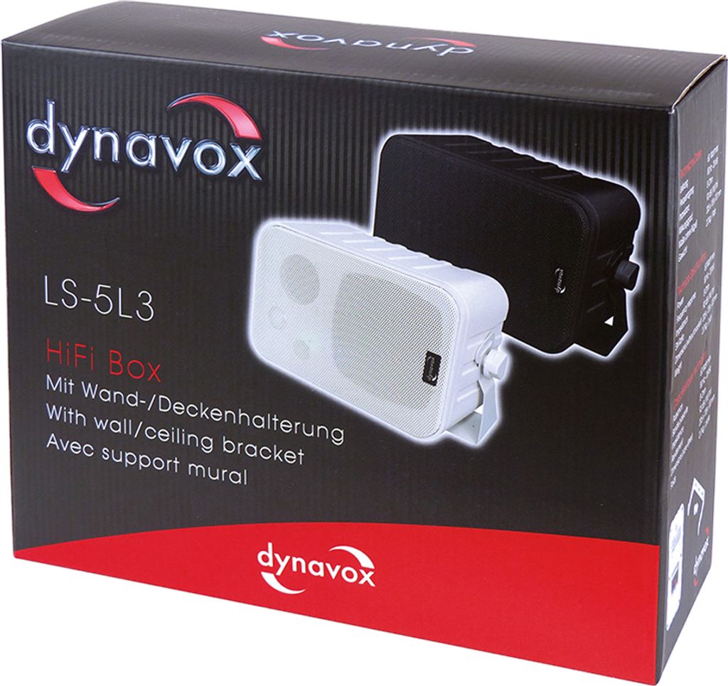 Dynavox LS-5L3 mini stereo Lautsprecher Paar Weiß Produktbild 8