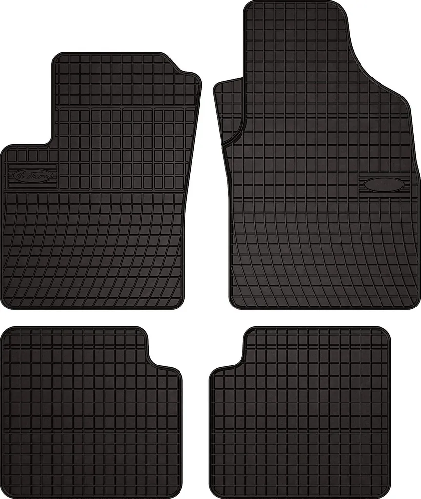 Tappetini Gomma Ford Ka MK2 2008-2012 | Set 4 Pezzi su Misura Neri