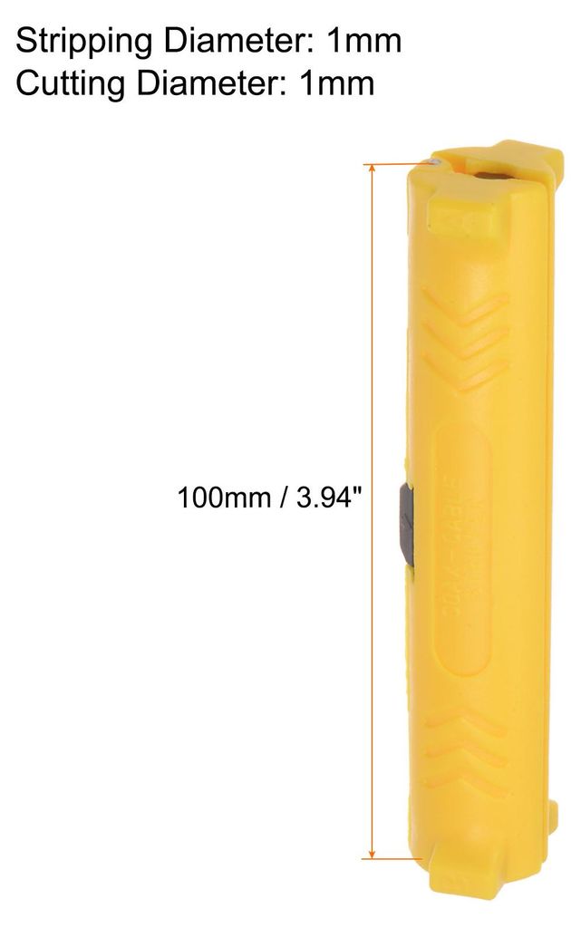 Rotierende Koaxial Abisolierzange 1mm Abisolieren Durchmesser Tragbar Kabel Schere fš¹r G?ngige Koaxialkabel Gelb