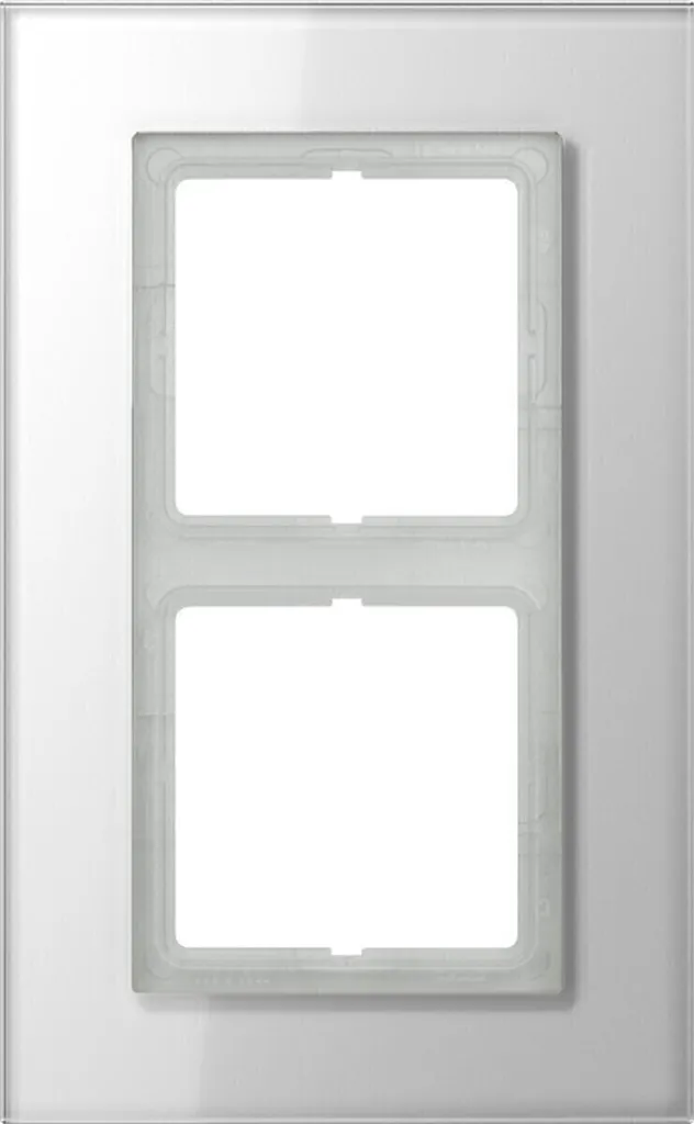 Jung LSP 982 GL WW Cadre en Verre Double Alpin - Finition Haute Qualité