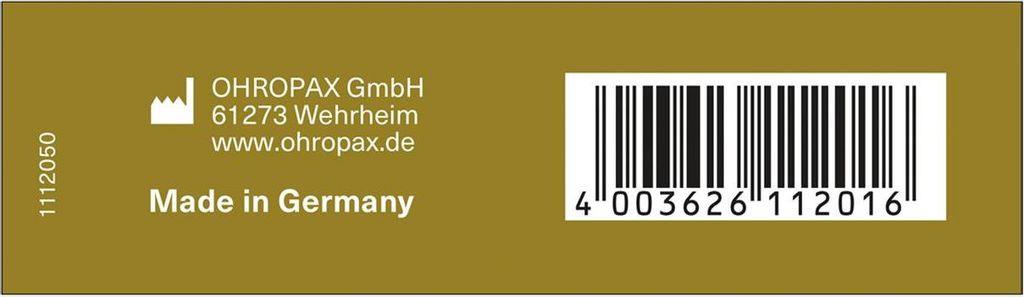A close-up of product packaging with text and a barcode.