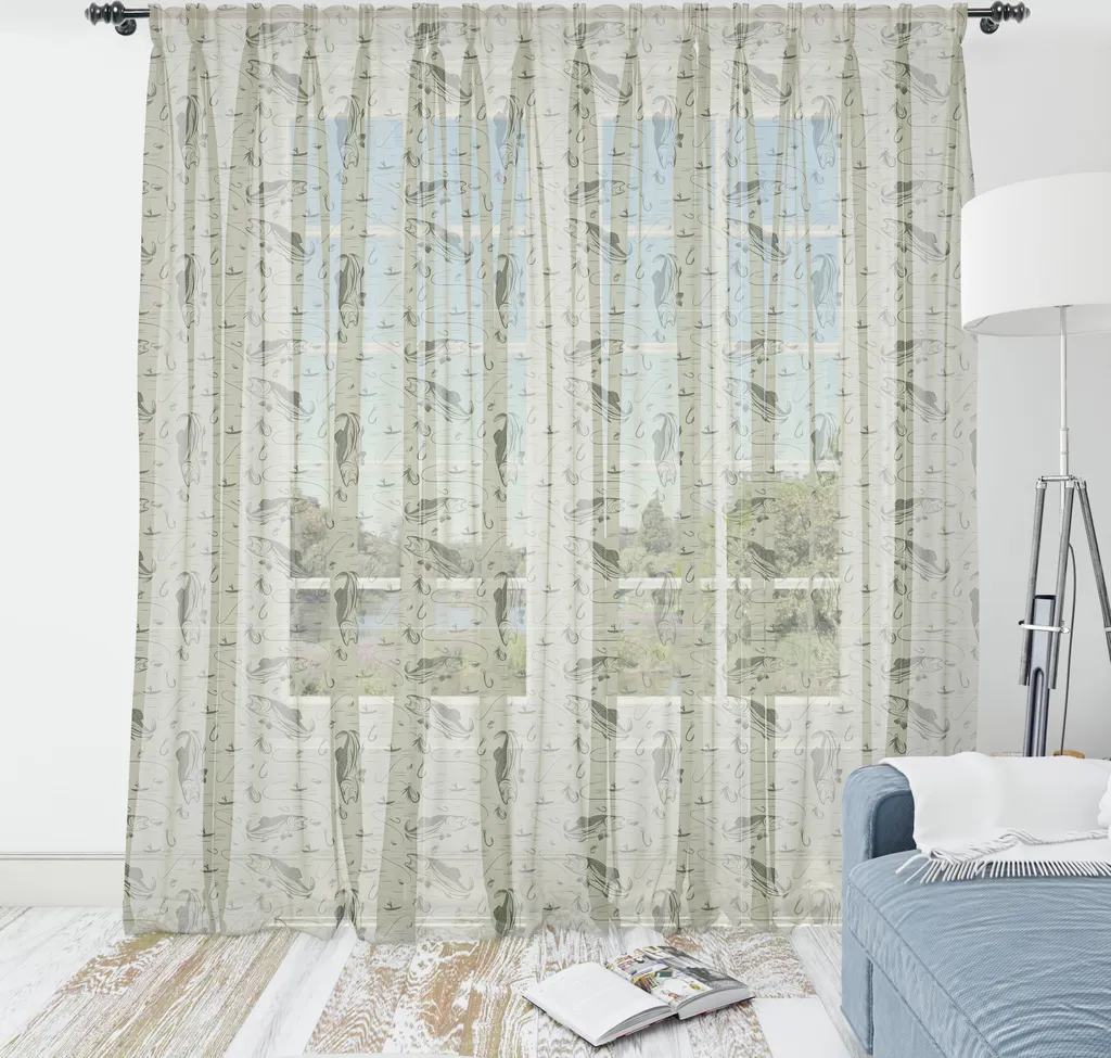 Decorazione Murale Pesca ABAKUHAUS 240x274 - Arazzo Satin Verde