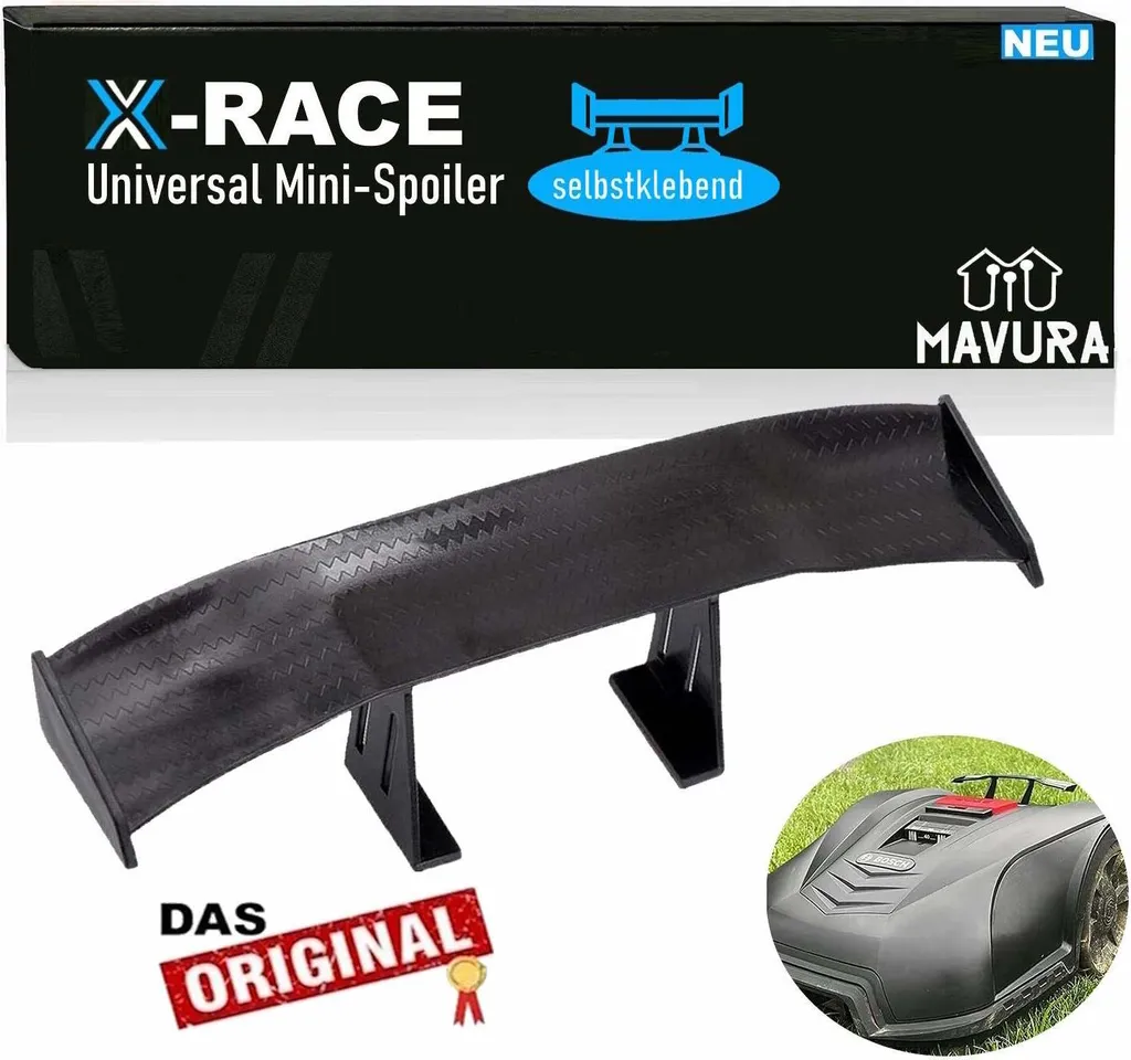 Spoiler X-RACE per Robot Lawnmower: Protezione e Stile Nero ABS