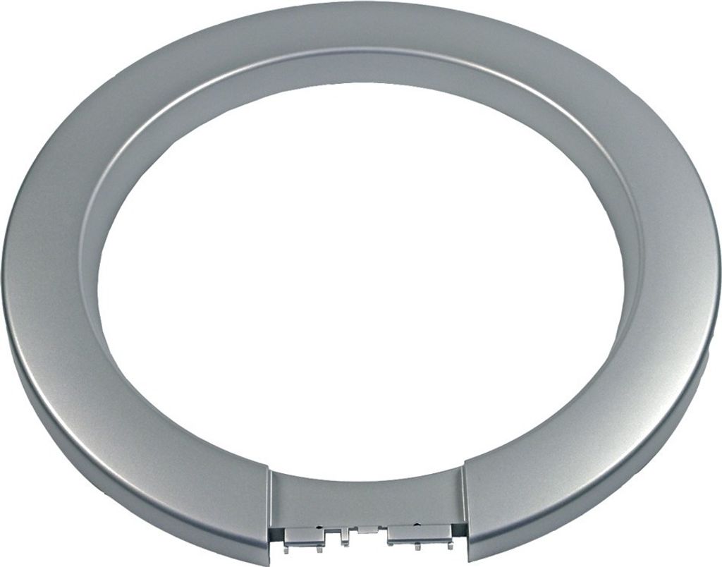 Türring außen Kunststoff Ring Bullauge silber Waschmaschine Frontlader AEG Electrolux 1108252105 passend Husqvarna Privileg Zanker ln79 w1000 w10...