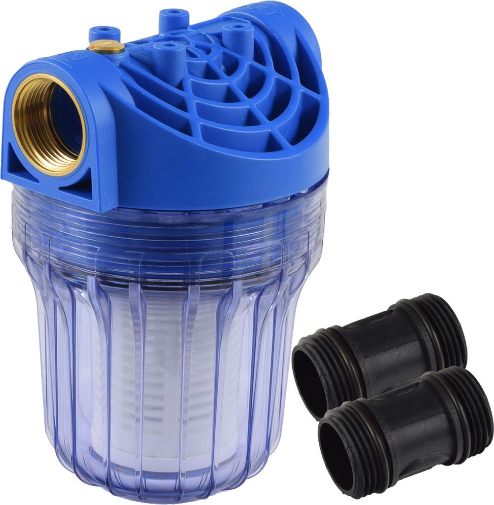 Agora-Tec®  Vorfilter Wasserfilter für Hauswasserwerk klein Produktbild 