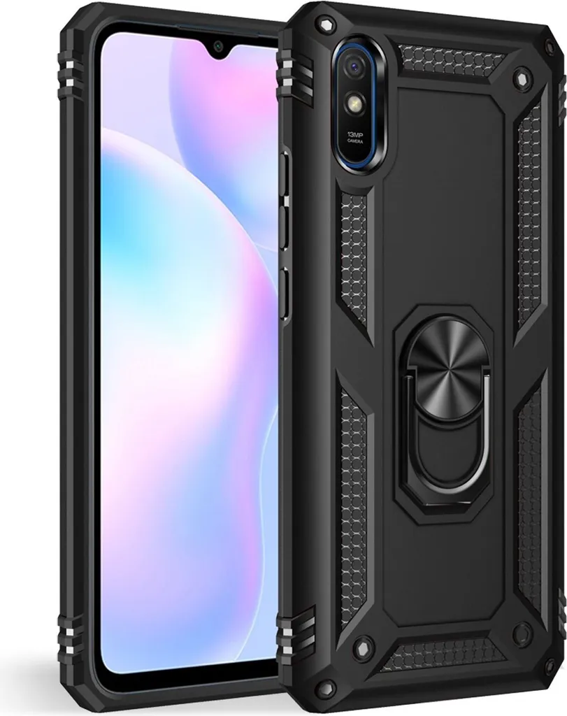 NALIA Custodia Anello Xiaomi Redmi 9A - Cover Magnetica Auto