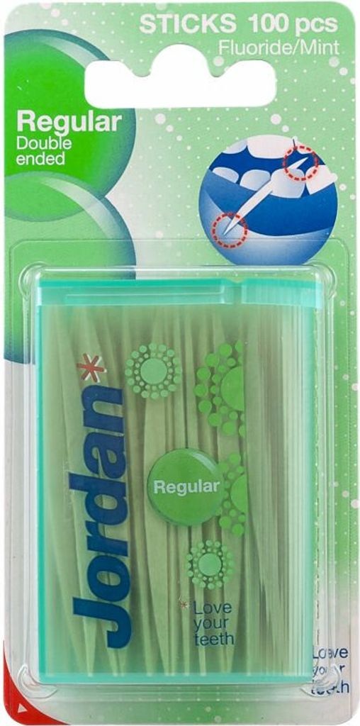 Jordan Dental Sticks Regular, 100 Stück Zahnstocher Produktbild 
