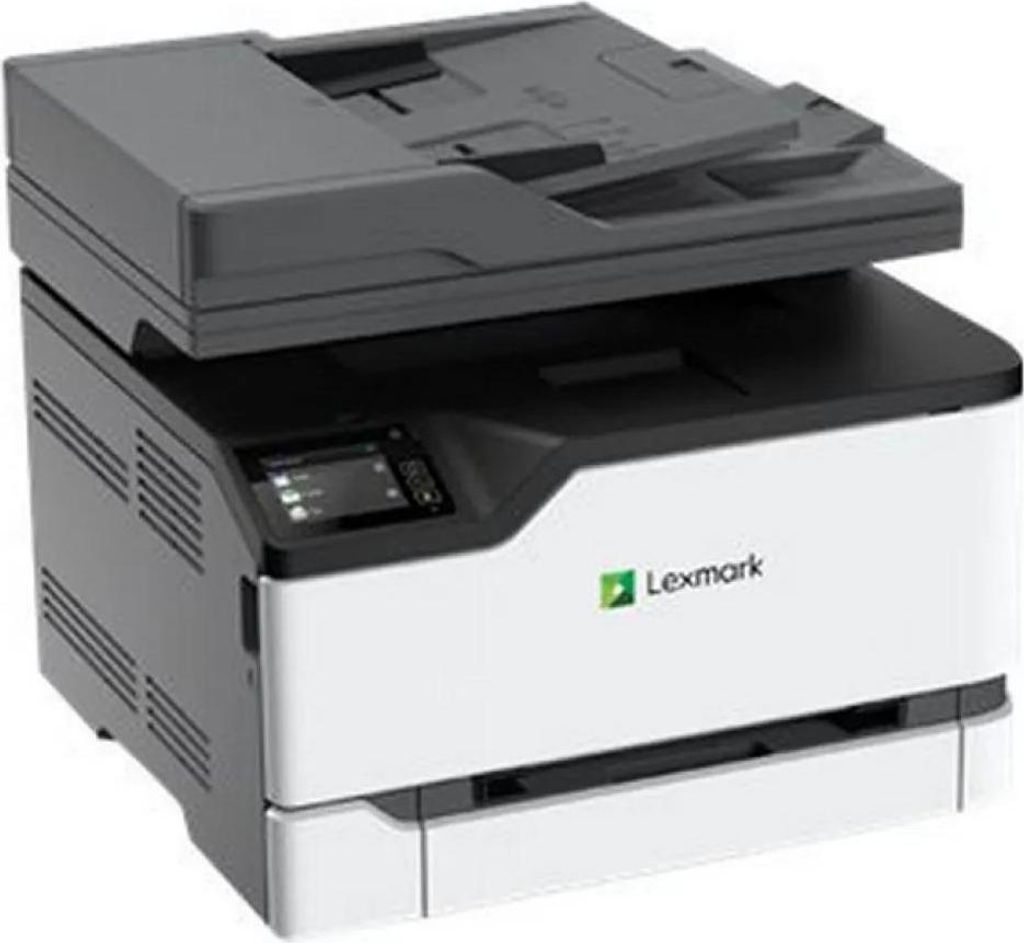 A Lexmark CX331adwe multifunction printer is shown from a three-quarter angle against a white background.