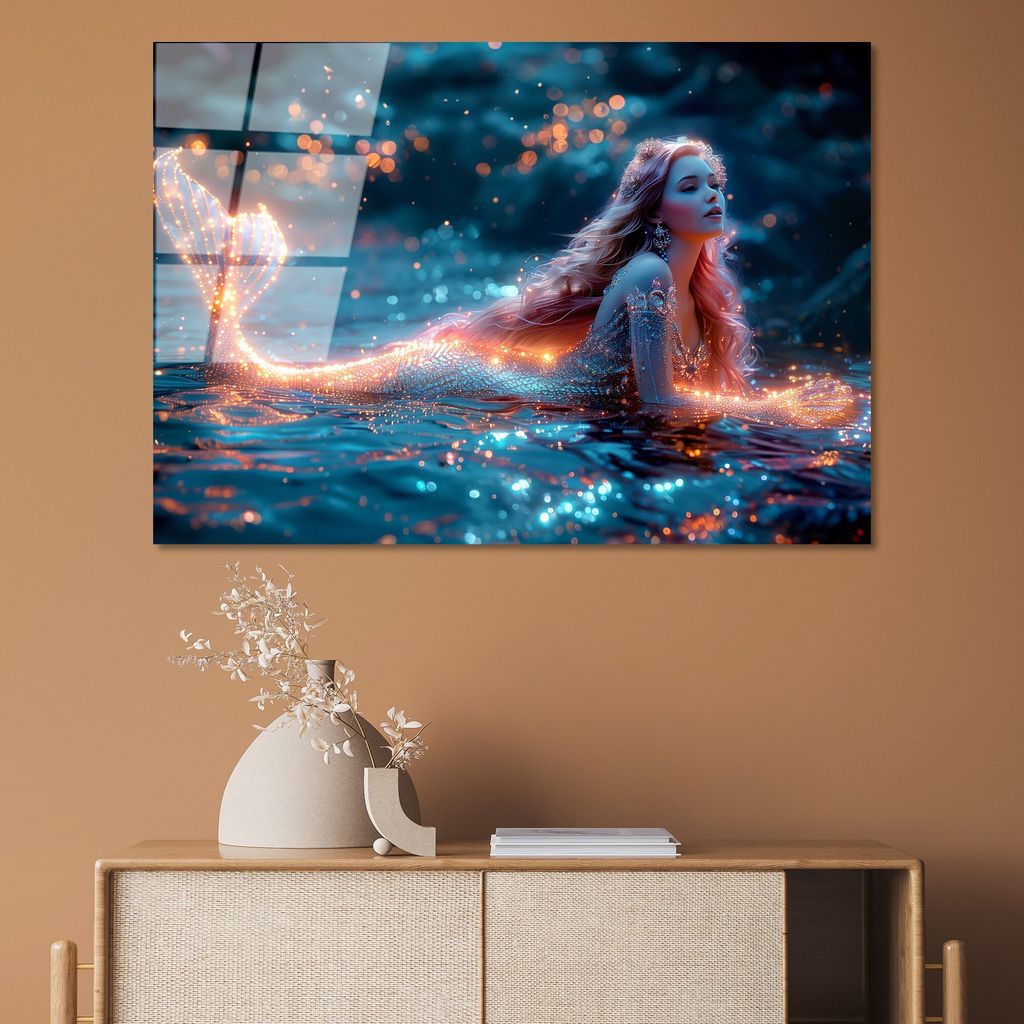 Wallity, UV-1183 - 70 x 100, Dekorative Malerei aus gehärtetem Glas, Mehrfarbig, 100 % gehärtetes Glas, 70 x 100 cm