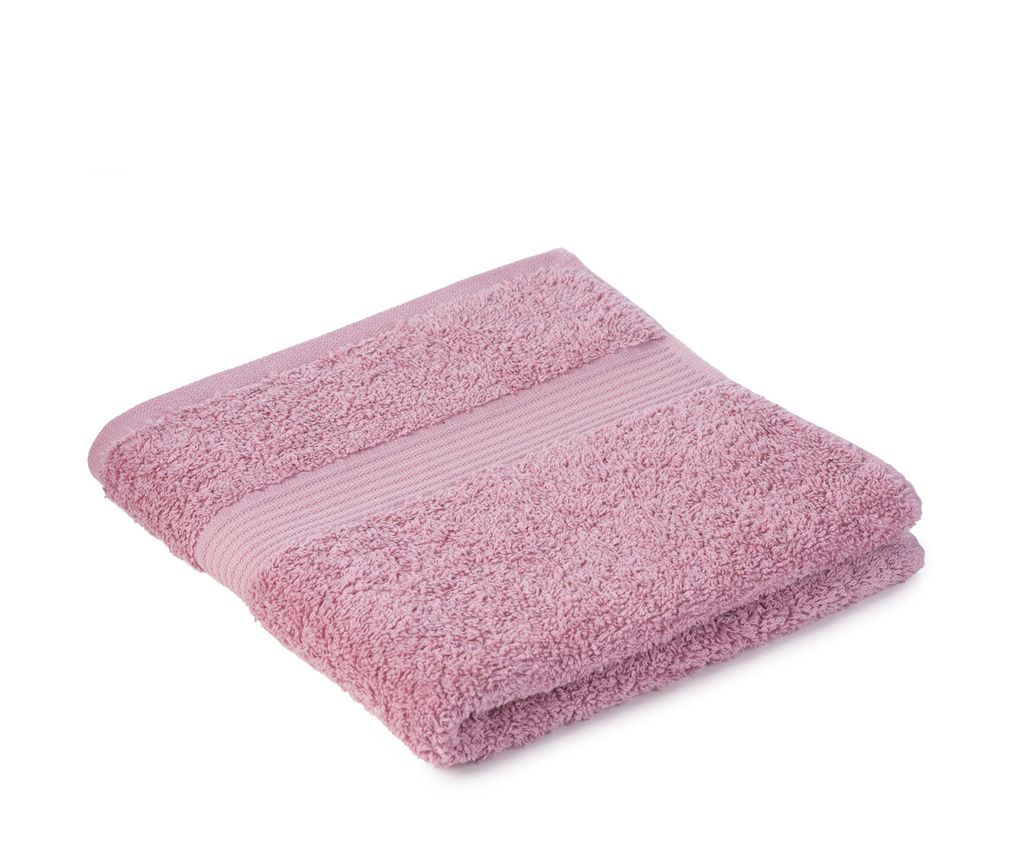 sleepling - liebling Handtuch, 100% hochwertige Baumwolle, mit Schlaufe, 50 x 100 cm, waschbar & trocknergeeignet, formstabil, weich, altrosa