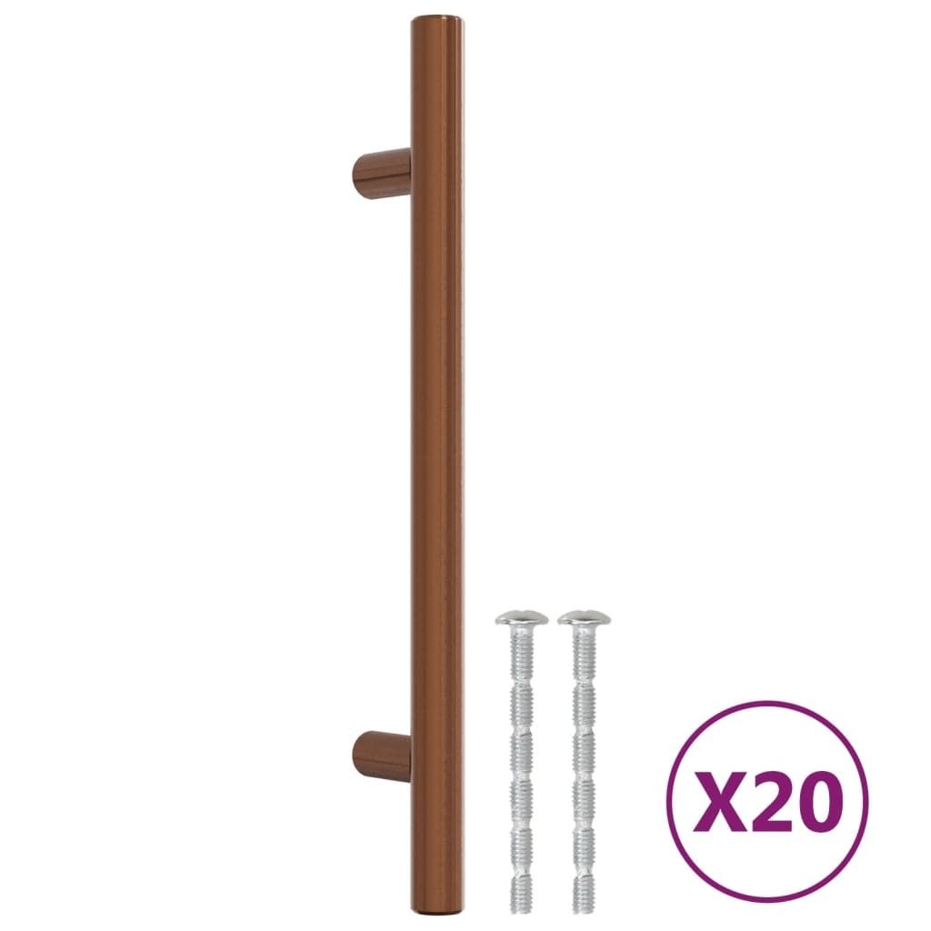 vidaXL Nábytkové úchytky 20 ks. Bronz 160 mm nerezová ocel Obrázek produktu 