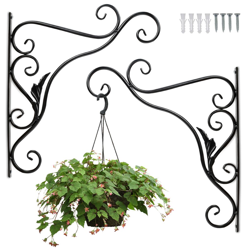 TolleTour 2 Stück Haken Wandhalterung Blumenampel Haken, Produktbild 