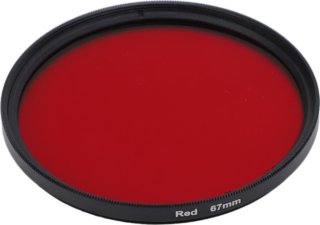 Fadenkamera -Objektivfilter Full Red Color Optical Glass für Nikon Lens67mm