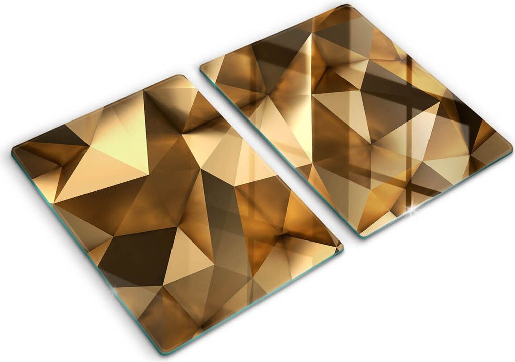 Abdeckung Glas - Küchenabdeckung - 2x40x52 cm - Abdeckplatte -Strukturabstraktionshintergrund