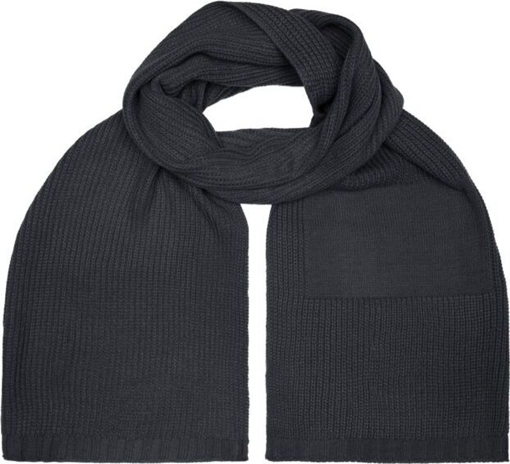Promotion Scarf Strickschal im Ripp-Design black, Gr. one size