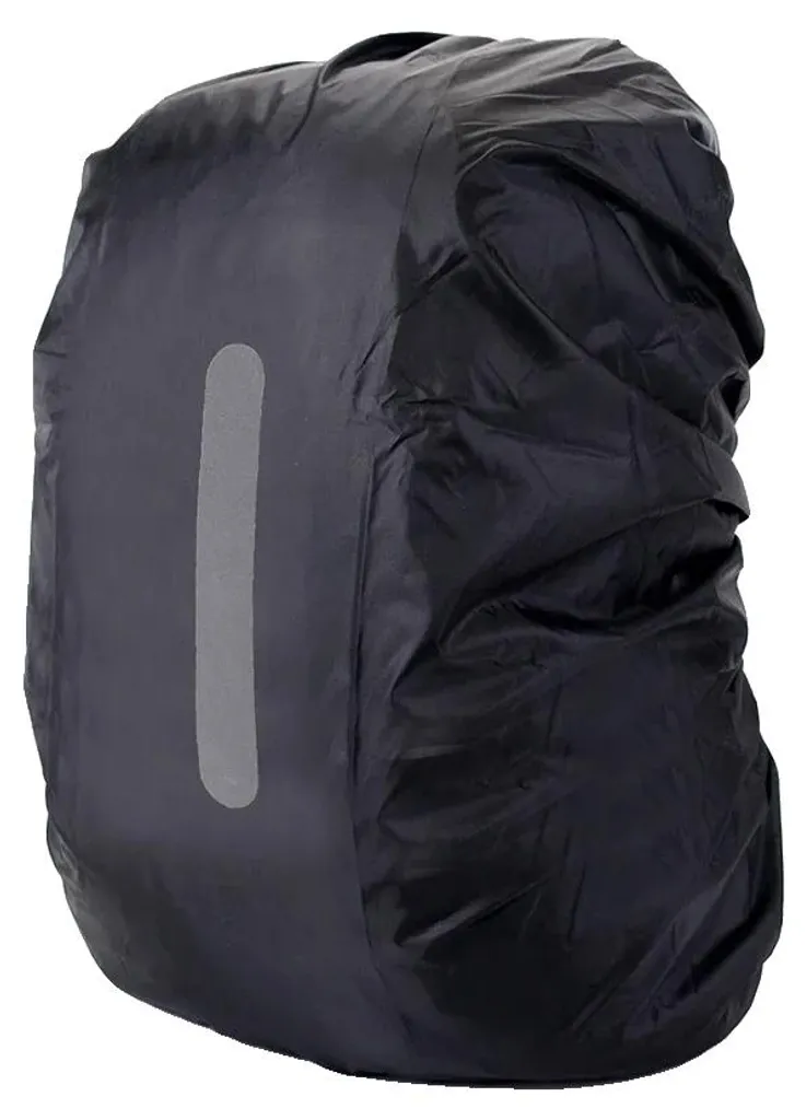 Couvre-sac à dos étanche noir taille L 55-65L pour randonnée et voyage