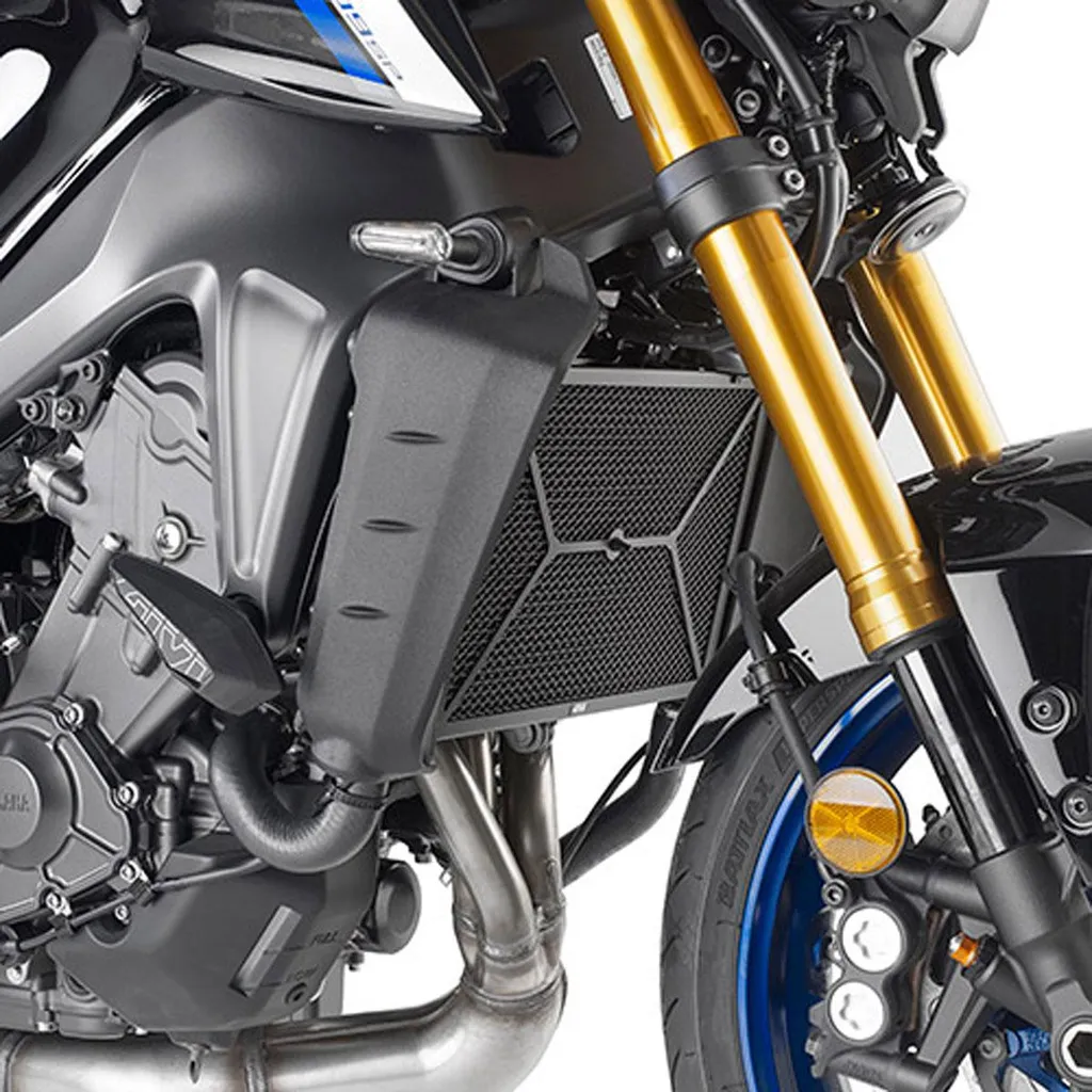 Protection radiateur Yamaha MT-09 GIVI Inox Noir pour route et voyage