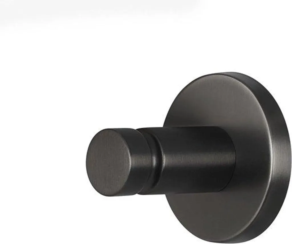 Patère murale graphite brossé autocollante pour serviette - Gamme PVD