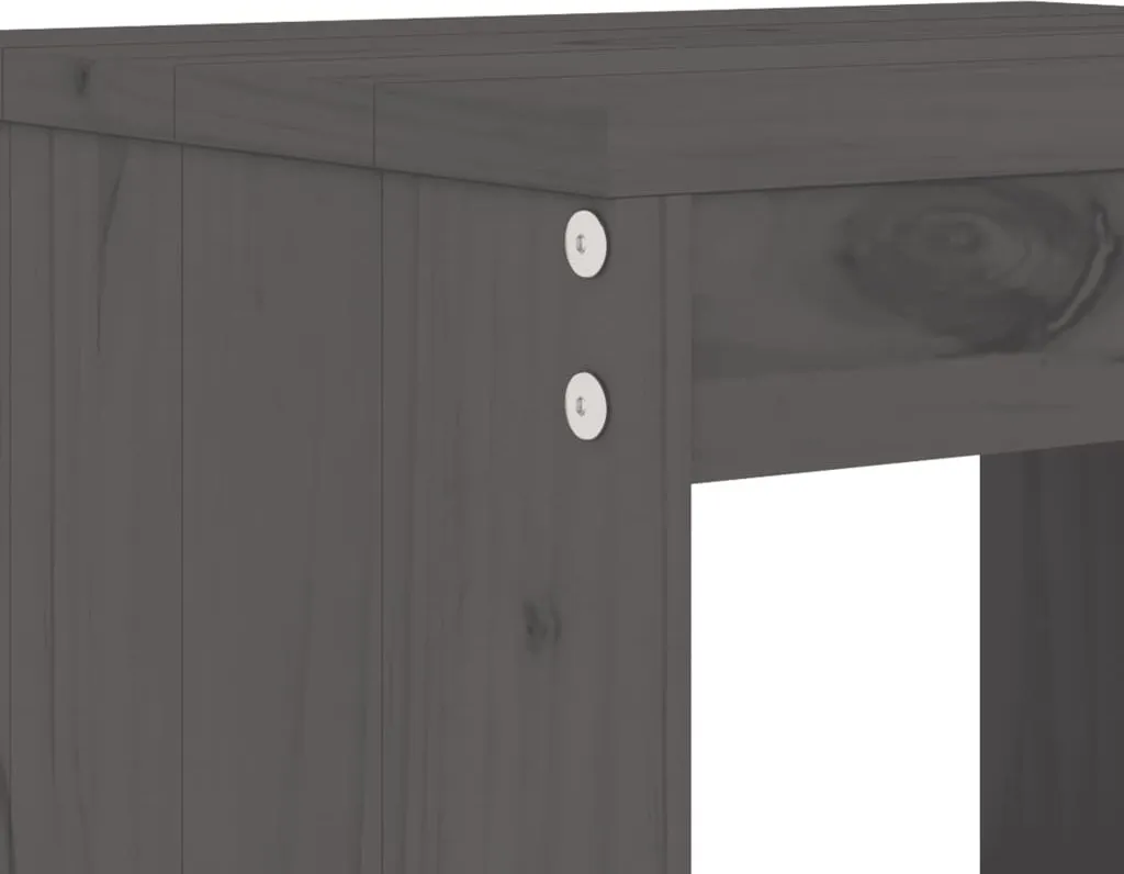Sgabelli Alti da Pub in Pino Grigio - Set 2pz 40x36x75 cm per Locale - 6