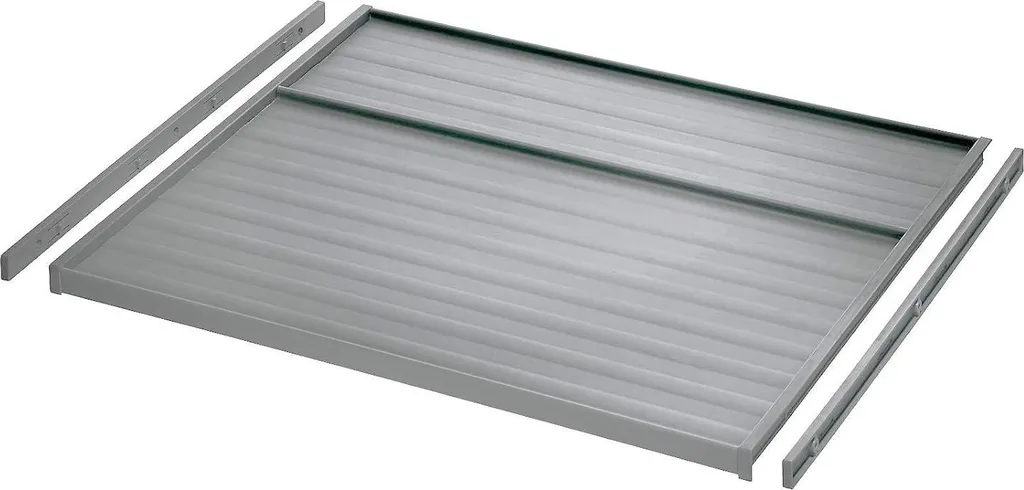 Couvercle et guides pour système de poubelle 500 mm paroi 16 mm - Gris