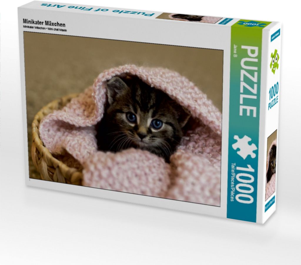 CALVENDO Puzzle Minikater Mäxchen | 1000 Teile Lege-Größe 64x48cm Foto-Puzzle für glückliche Stunden