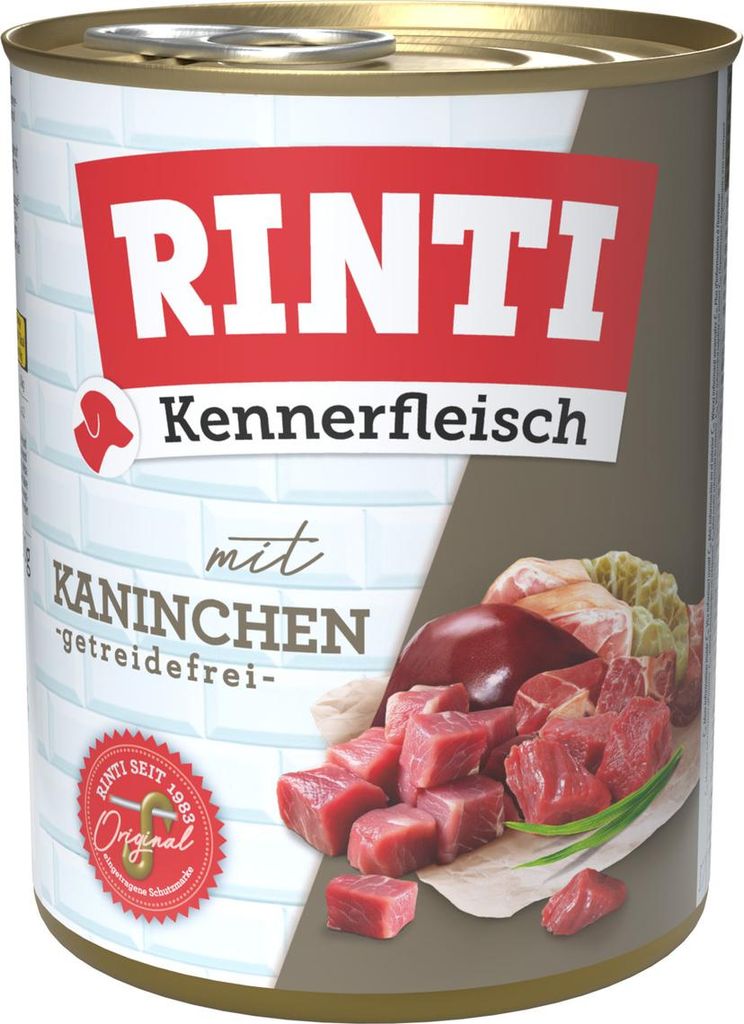 Rinti Dose Kennerfleisch Kaninchen 800gx12 Image du produit 