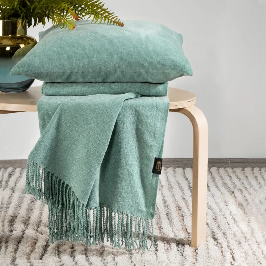 Coperta Per Divano In Stile Etnico Americano A Quadri, Lavorata A Maglia In Jacquard Di Zucchero 90 X 90 Cm 78724857