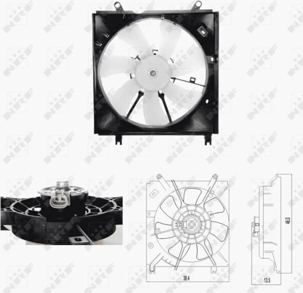 Ventilateur de radiateur NRF 47696 pour RAV 4 II OE 1636128020