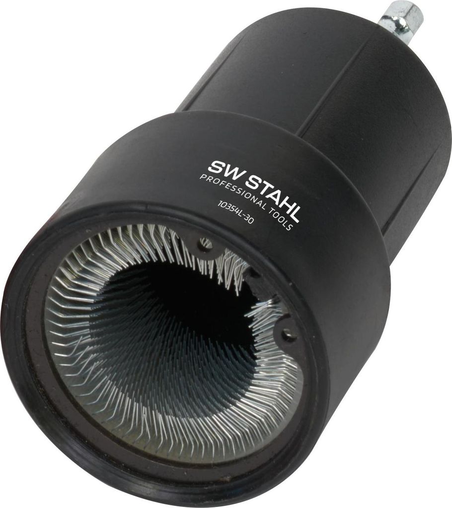 SW-Stahl 10354L-30 Ersatzbürste 30 x 60 mm I Bürstenaufsatz für Bolzenreiniger I Schraubenreinigung I Radbolzen für Werkstattbedarf I Fahrzeugw...