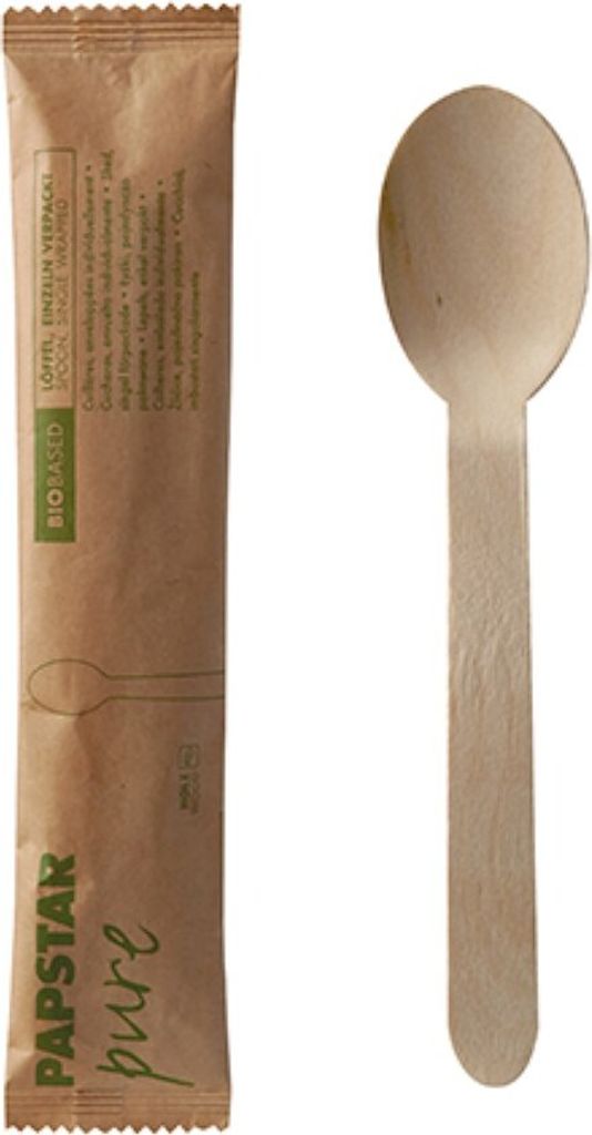 Drewniana łyżka PAPSTAR "pure" długość: 160 mm 50s Zdjęcie produktu 