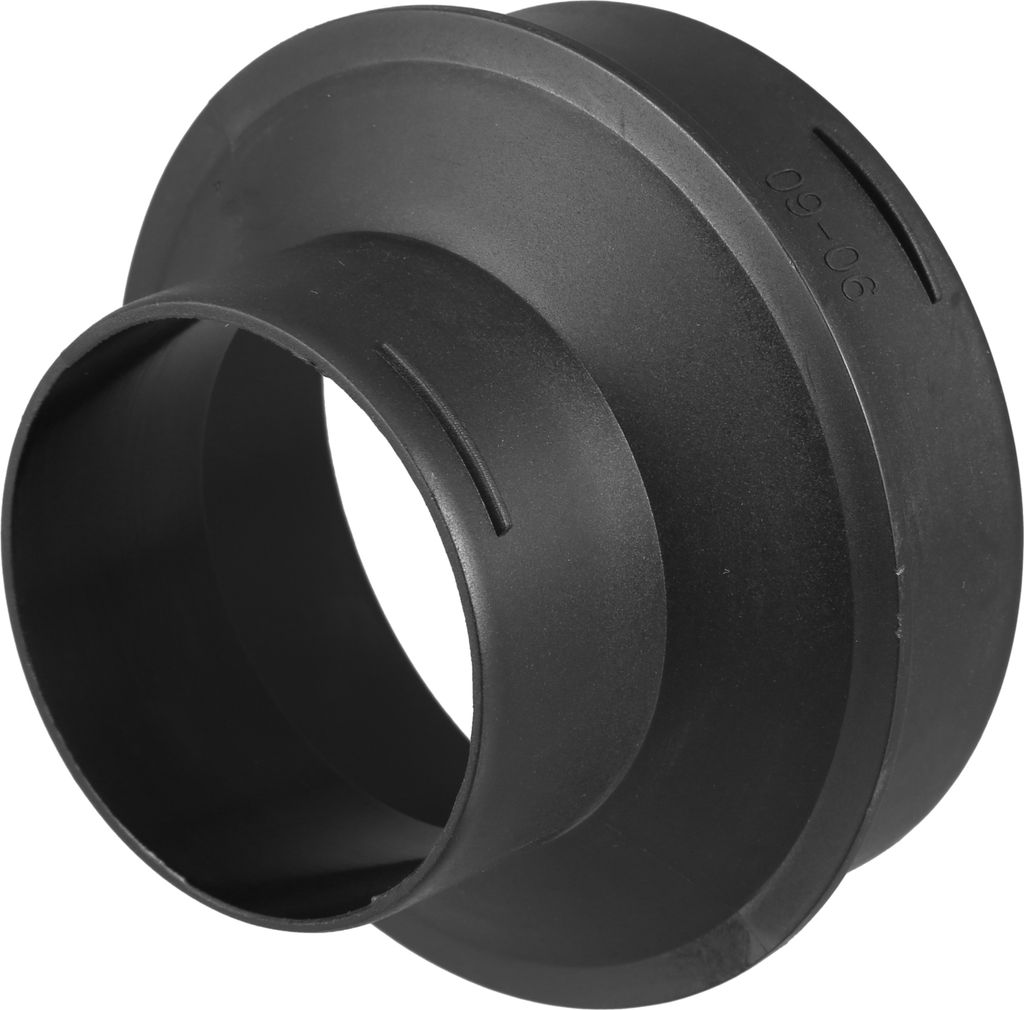 Auto Heizung Warmluft Kanalrohr 60mm zu 90mm Auslass Stecker Schwarz