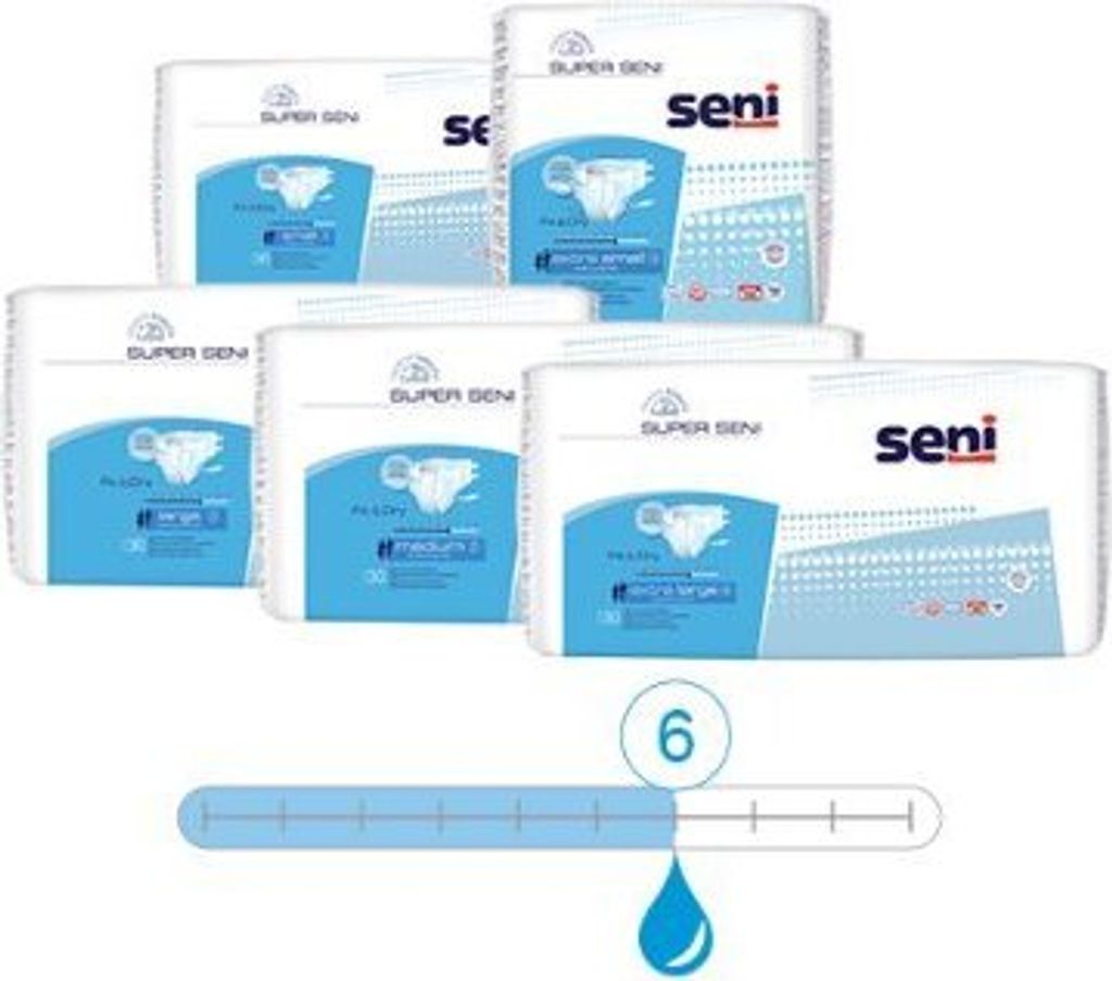 Inkontinenzhosen Super Seni Medium, Hüfte 75 bis 110 cm(1 Produktbild 