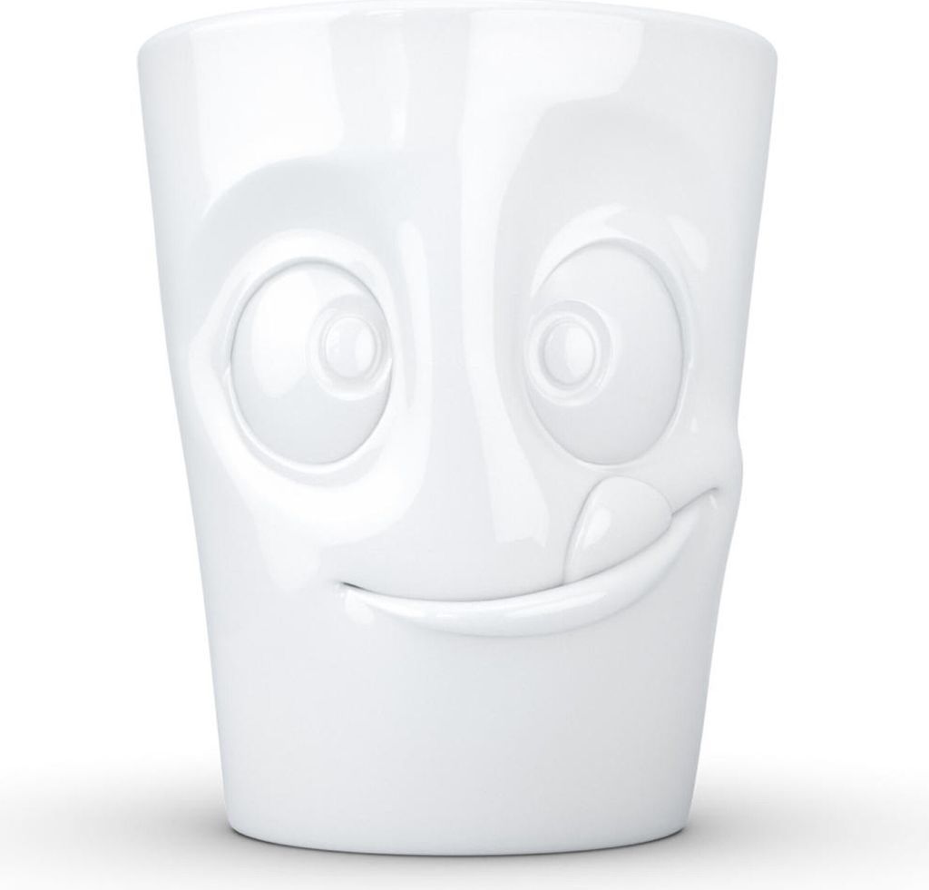 FIFTYEIGHT Henkelbecher 350ml - Lecker weiß Image du produit 