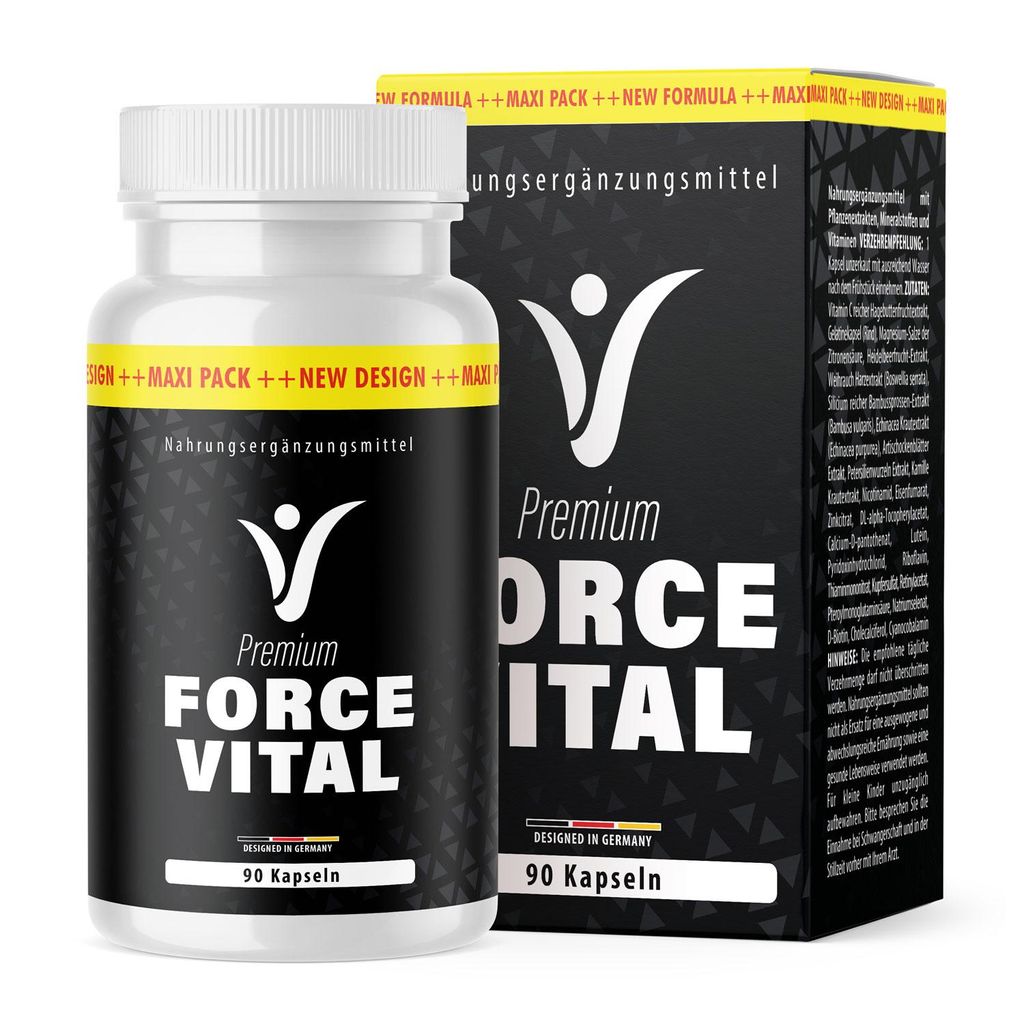 Premium Forcevital Kapseln | Ideal begleitend für dein Ziel Produktbild 