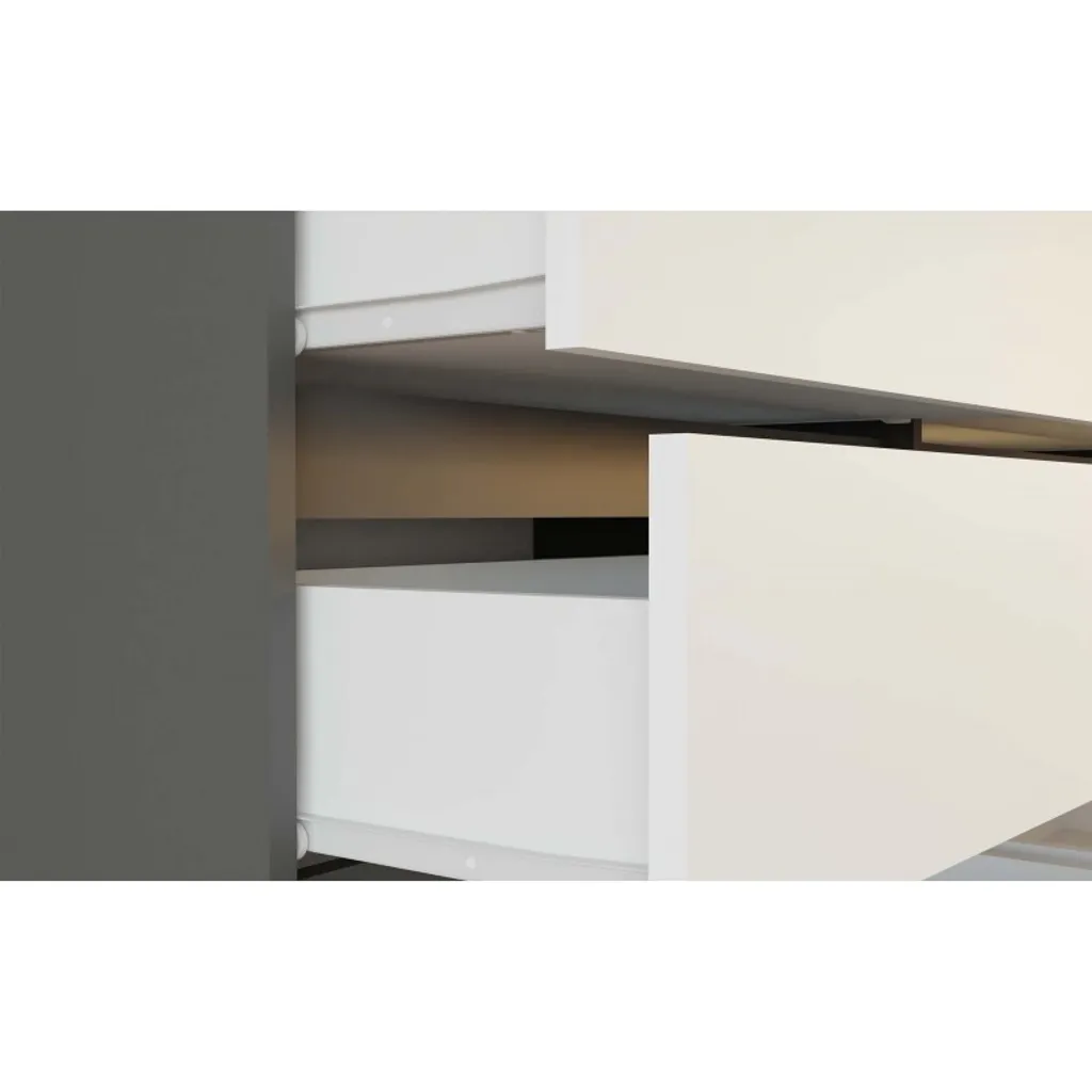 Optimisez votre espace avec la commode large TAAVI gain de place 6 tiroirs - 6