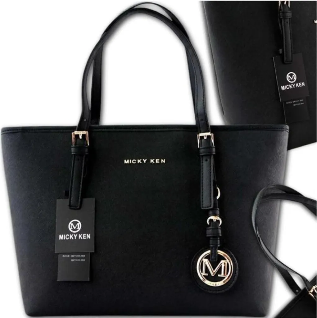 Borsa Donna Capiente A4 per Università e Spesa | Ecopelle Nera