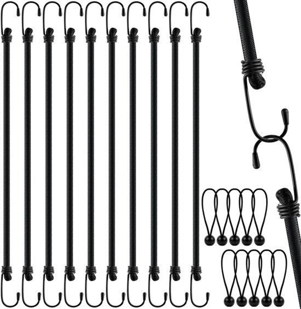 Set aus 10 Klettverschlüssen mit Haken, inklusive extra starken Klettbanden mit Haken, wasserdichten Segelspannern, elastischen Reisehalterungen, ...
