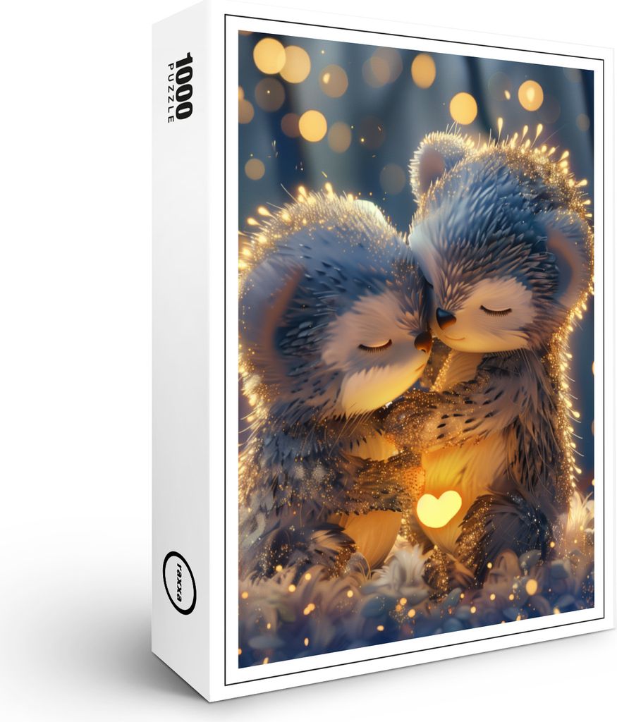 raxxa Premium-Puzzle "Badgers Love", 1000 Teile