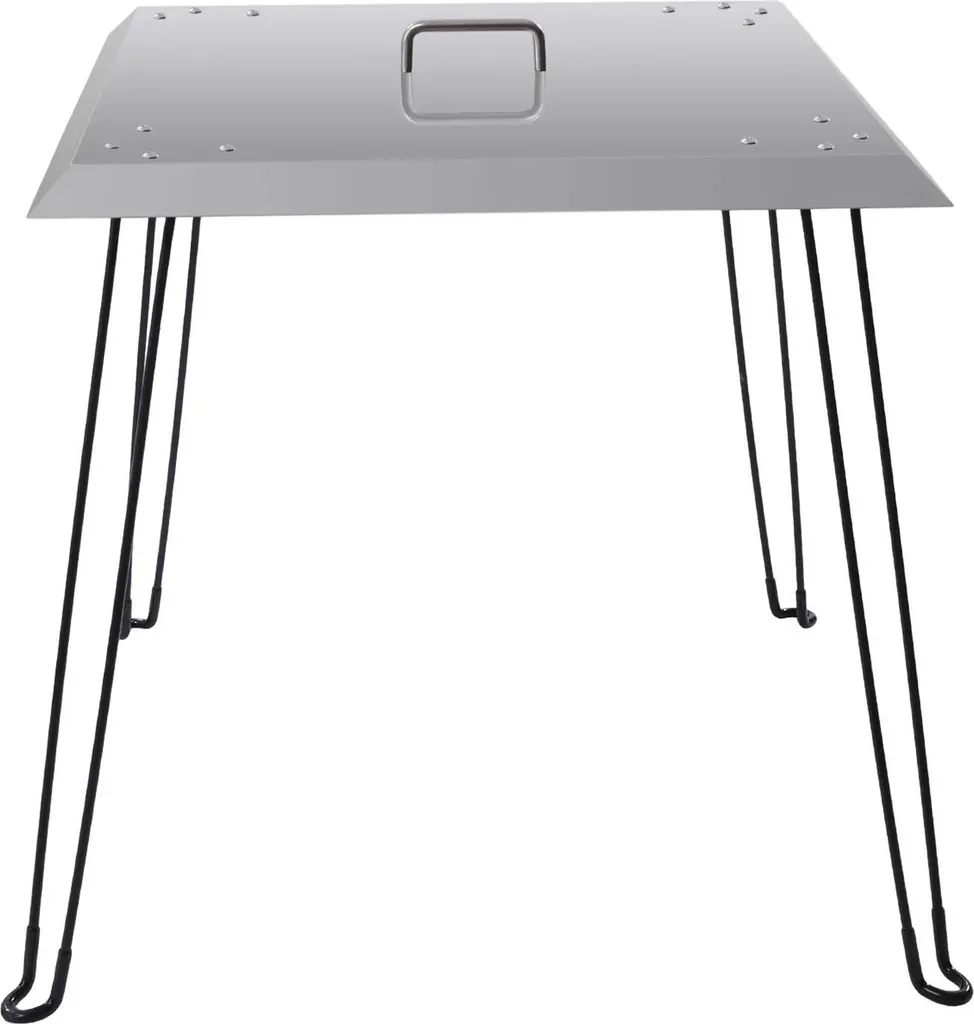 Déflecteur thermique inox 1.5mm - Pieds pliables et poignée robuste