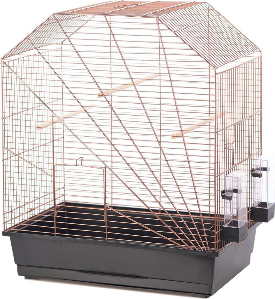 Duvo+ Vogelkäfig Copper Lexa schwarz/kupfer