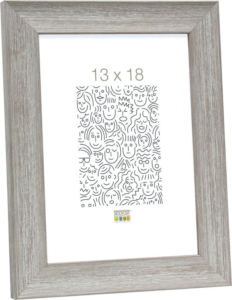 Deknudt Bilderrahmen beige Kunststoff 20 x 20 cm S43WF
