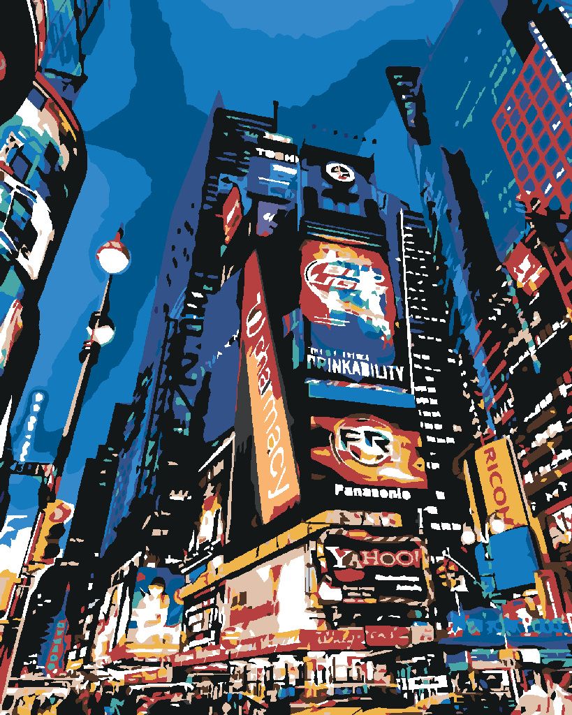 Zuty - Malen nach Zahlen - IN NEW YORK, 40x50 cm, mit Keilrahmen (bereits gespannt)