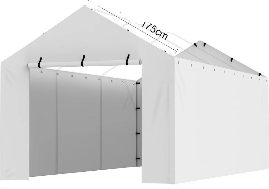 Carport-Unterstand, strapazierfähig, wasserdicht, UV-geschützt, 10Zoll