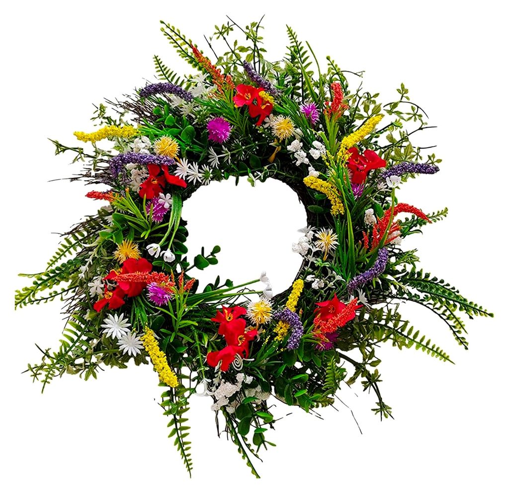 Frühlingskranz 45cm Künstlicher Türkranz Dekorative Produktbild 