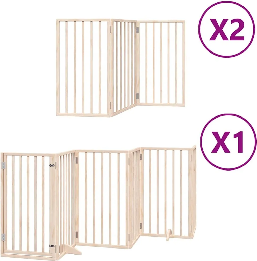 Offerta vidaXL Cancello Cani 12 Pannelli 6m Legno - Acquista Ora