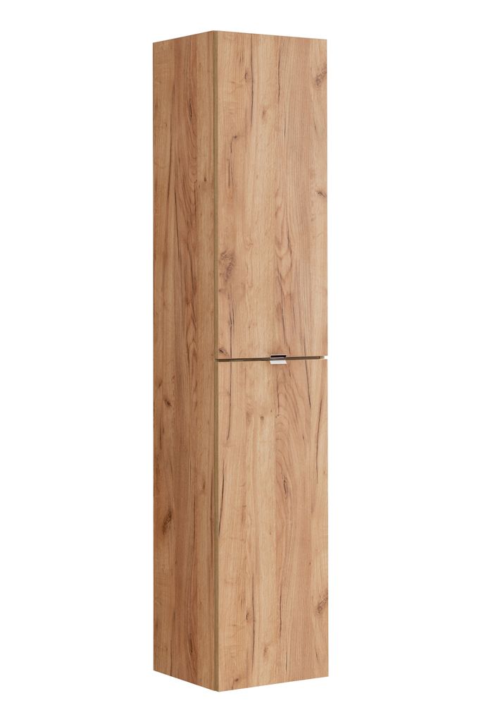 Hochschrank Für Badezimmer, 170 Cm, Eiche Goldfarben, 2 Produktbild 