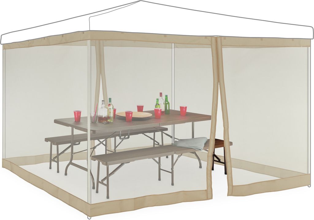 Relaxdays – moskitiera do altanki o wymiarach 3 x 3 m, 2 Zdjęcie produktu 