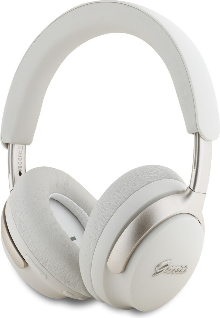 Guess Bluetooth ANC Kopfhörer GUBHC22PSFCSME Beige/Beige Metall Script Logo